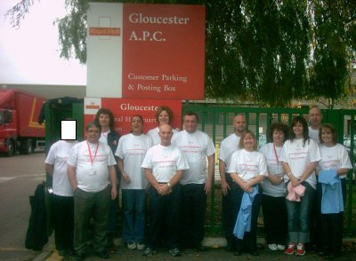 Early shift staff, wearing t-shirts
